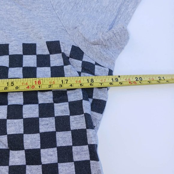 Nintendo Super Mario Short Sleeve Size XXL 19 Gray Checkered T-Shirt - Picture 5 of 6